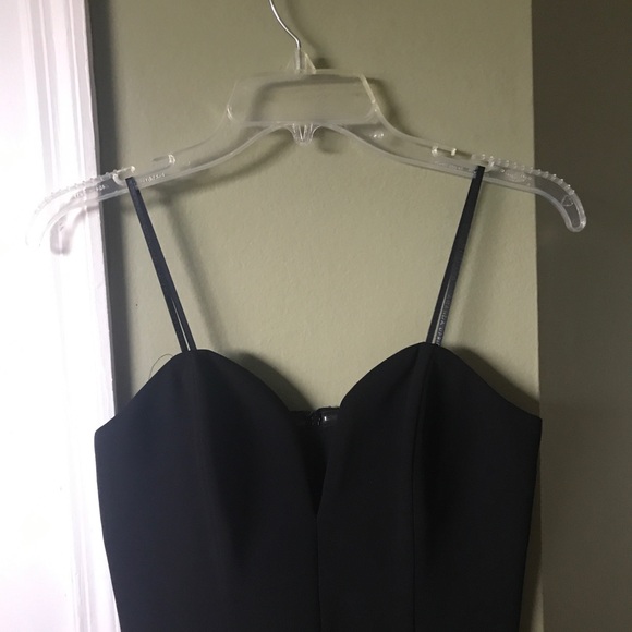 Amanda Uprichard women’s Sweetheart Neck Black Romper Size 4 - Picture 8 of 11